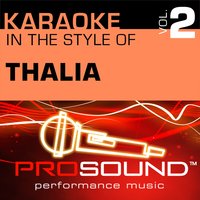 Karaoke: In the Style of Thalia, Vol. 2 - EP