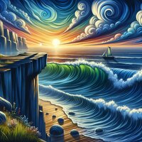 Whirling in the Seaside Shade - Relaxing Sea Sounds