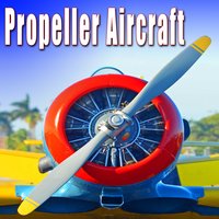 Large Propeller Airplane Starts & Takes Off - Sound Ideas